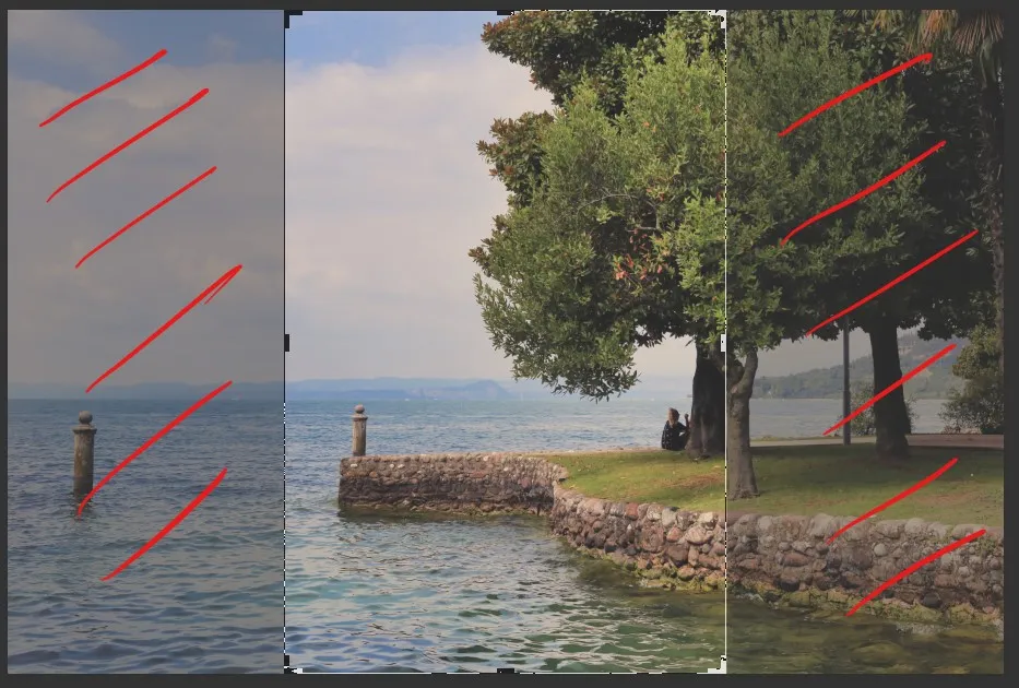 lago di garda verticale ingrandita