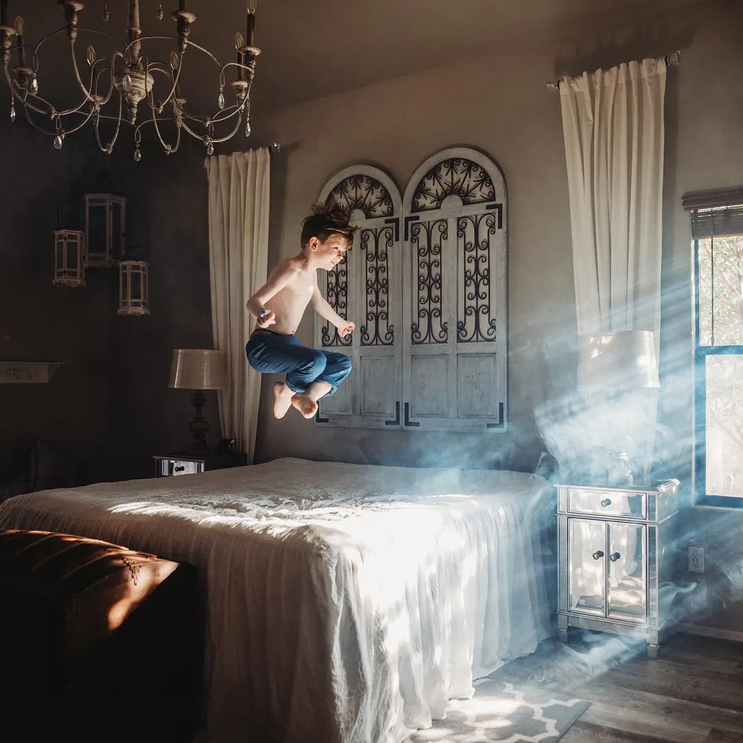 Fotografare bambini letto
