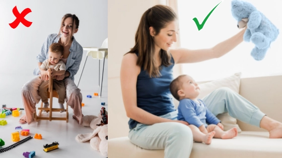 errore 3 bambini con giocattoli  vari