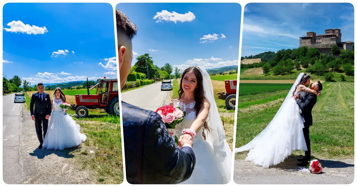 servizio fotografico matrimonio a Torrechiara